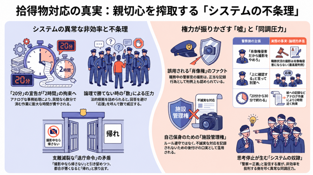【警察の落とし物対応 INDEX】拾得物処理における非効率と論理的破綻