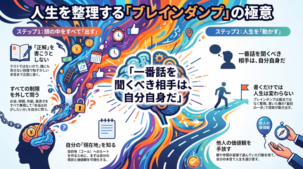 頭の中を全部出す!人生が整理される「ブレインダンプ」のやり方