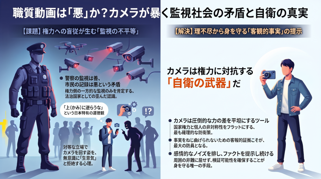 【職質炎上 | 1000件のコメント #7】「動画を撮るなんて」と激怒する監視社会の矛盾