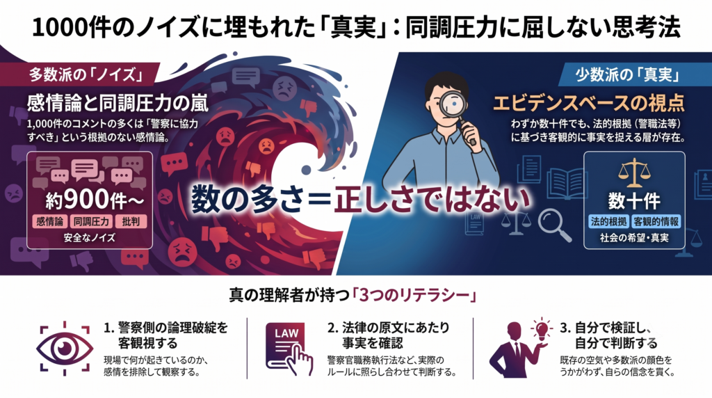 【職質炎上 | 1000件のコメント #9】ノイズに埋もれた「真の理解者たち」