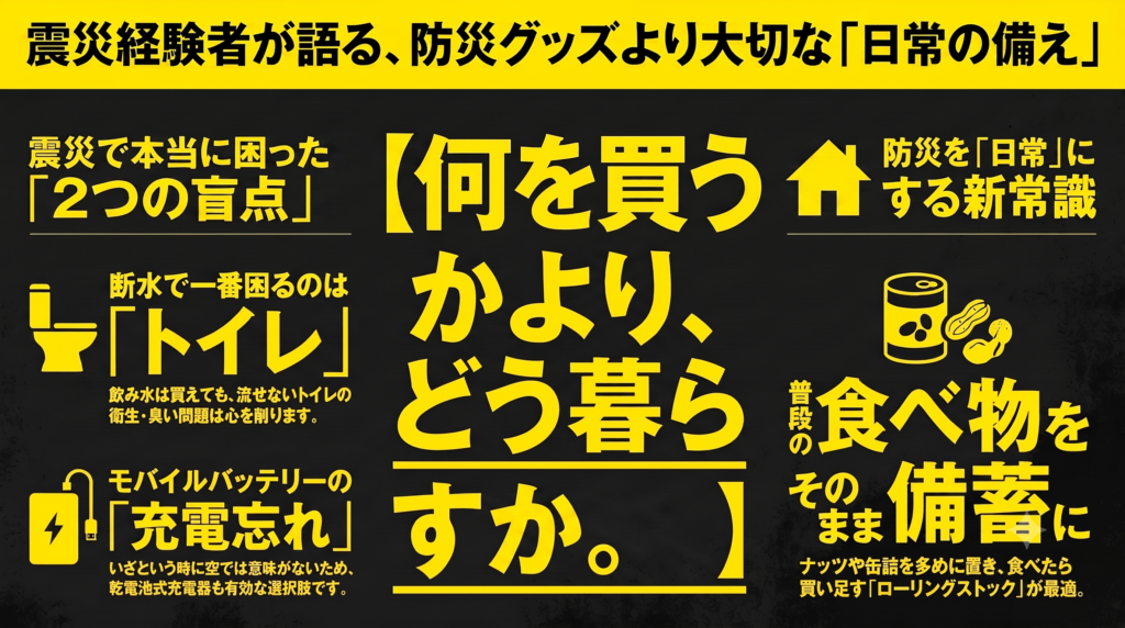 防災グッズより大切だったもの。東日本大震災で学んだこと
