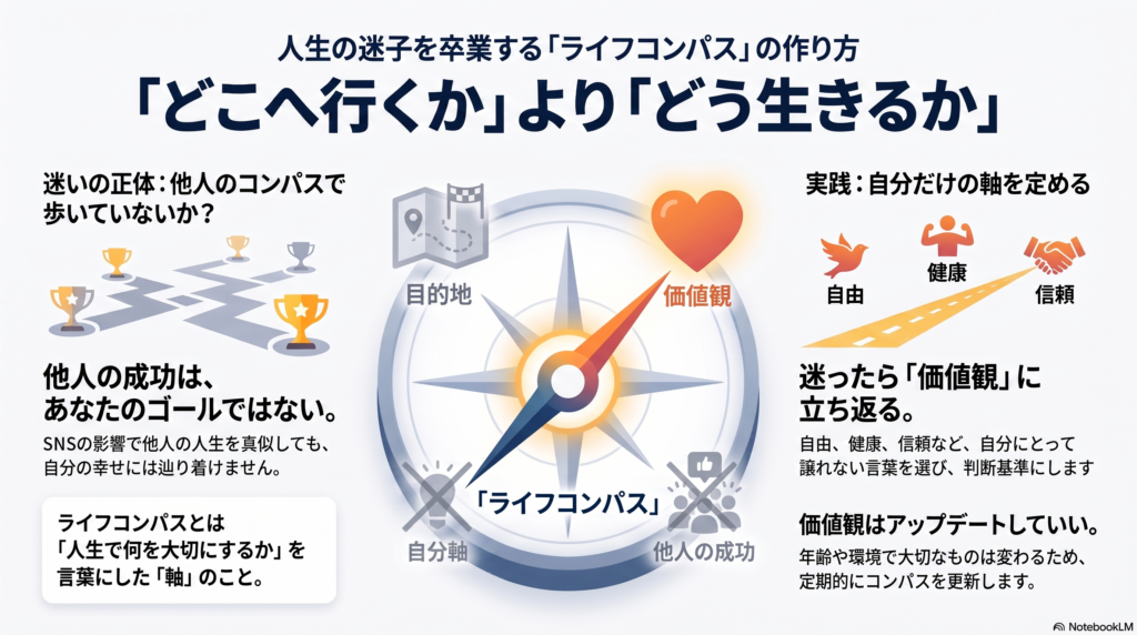 人生の迷子にならない「ライフコンパス」の作り方